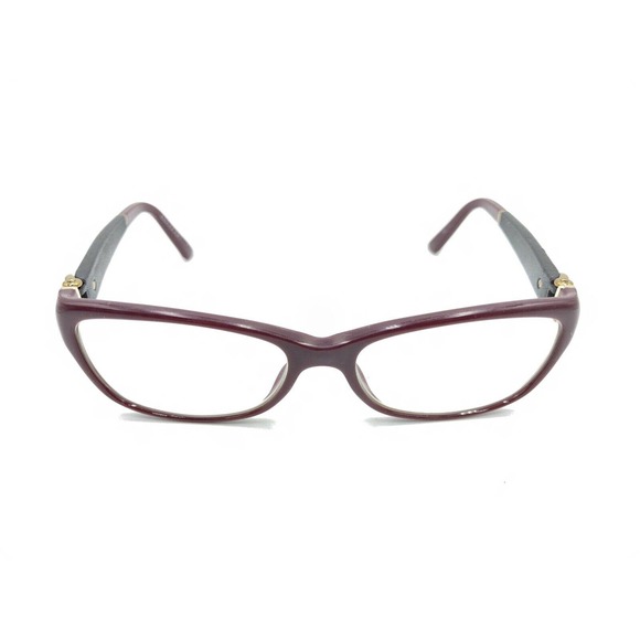Gucci Burgundy Maroon Black Gold Eyeglasses Frames 53-16 140 Italy Designer - Picture 2 of 12